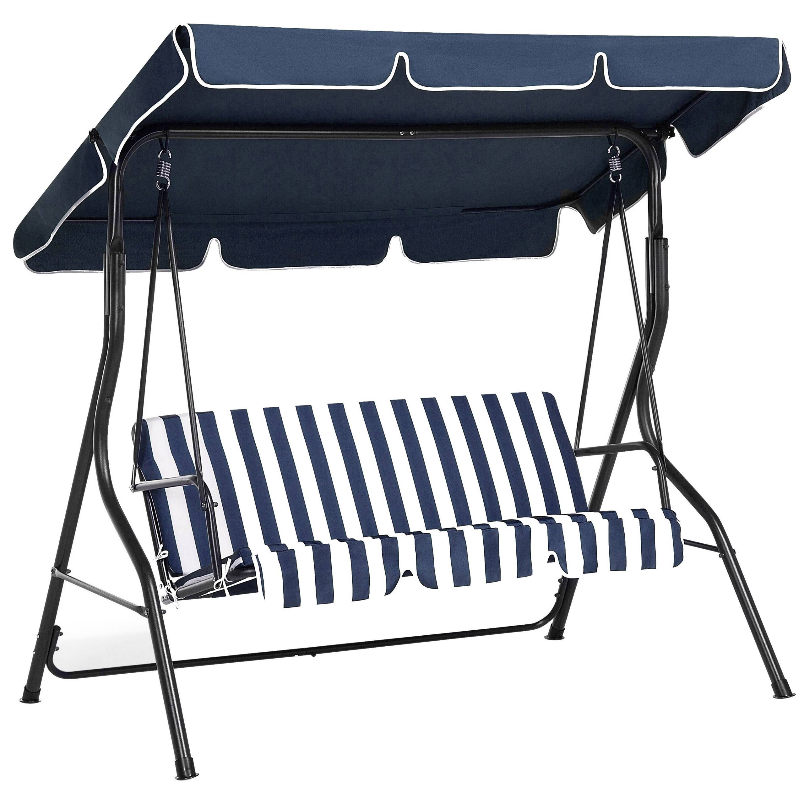 Beliani - Balançoire Tissu Bleu foncé CHAPLIN - Beliani - Imagen 2