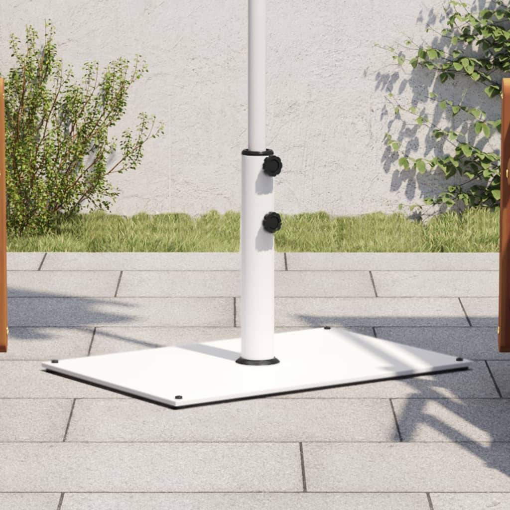 ComfortXL - Pied de Parasol Rectangulaire Acier 15 kg Support Robuste pour Jardin Blanc – ComfortXL Outdoor Living - Image 1