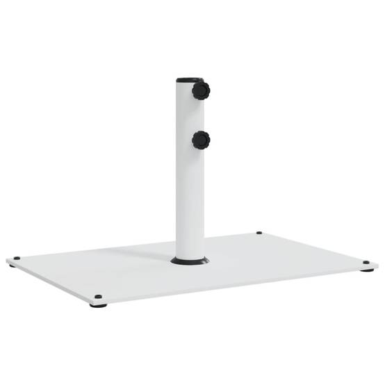 ComfortXL - Pied de Parasol Rectangulaire Acier 15 kg Support Robuste pour Jardin Blanc – ComfortXL Outdoor Living - Image 2