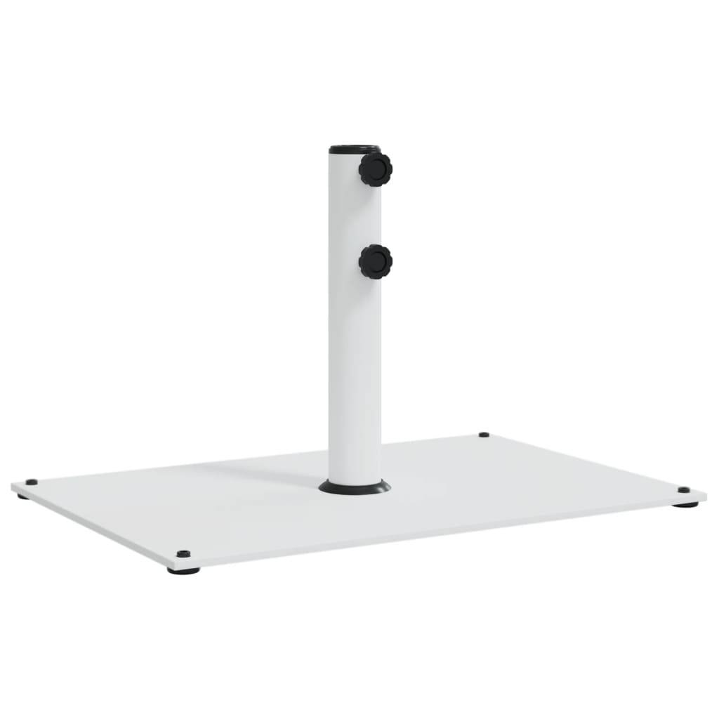 ComfortXL - Pied de Parasol Rectangulaire Acier 15 kg Support Robuste pour Jardin Blanc – ComfortXL Outdoor Living - Image 2