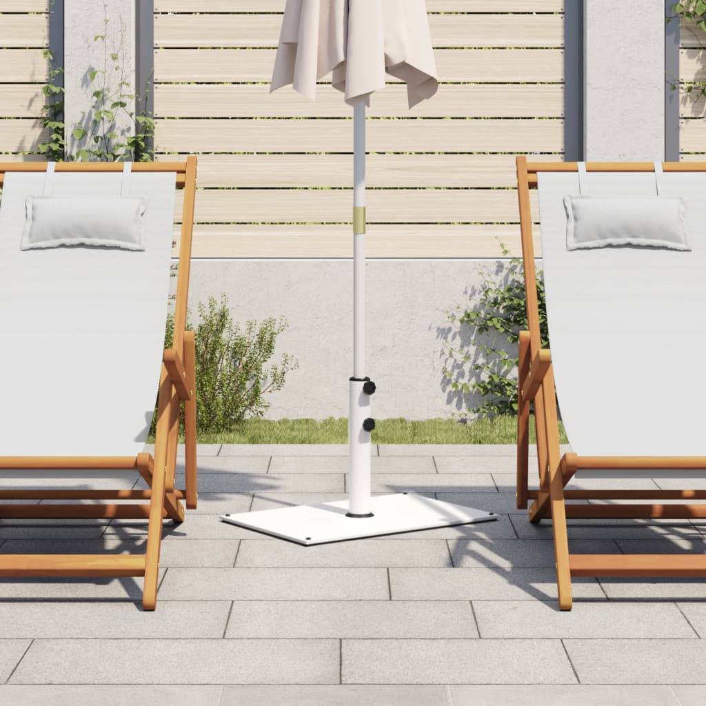 ComfortXL - Pied de Parasol Rectangulaire Acier 15 kg Support Robuste pour Jardin Blanc – ComfortXL Outdoor Living - Image 3