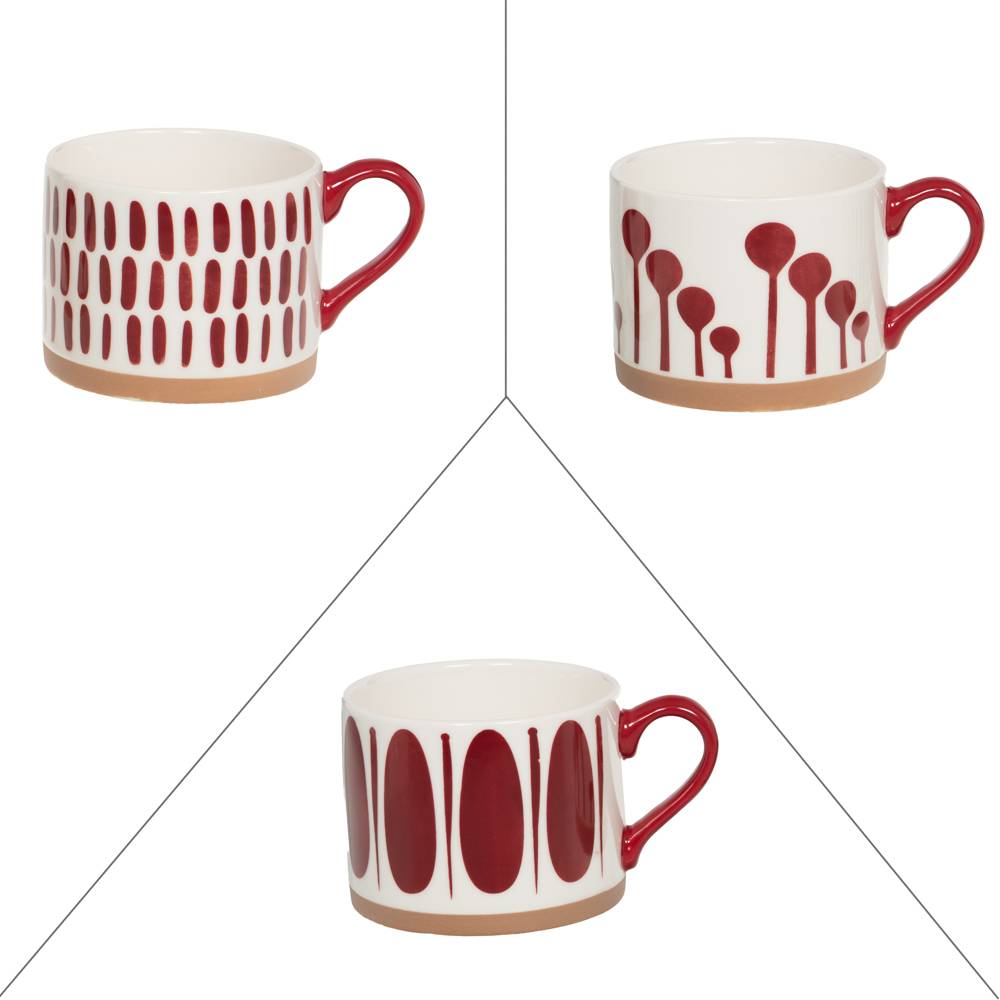 Déjeuner Mikonos rouge 41 cl (lot de 3) - Image 1