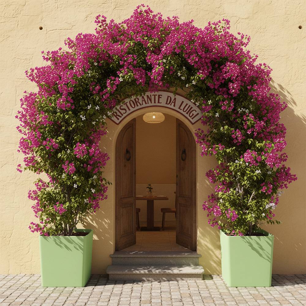 Pot de fleurs carré cubio h 50 cm-plast'up rotomoulage - Image 3