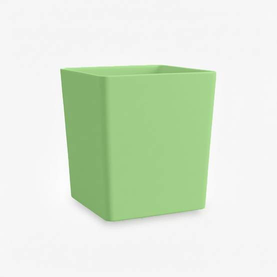 Pot de fleurs carré cubio h 50 cm-plast'up rotomoulage - Image 1
