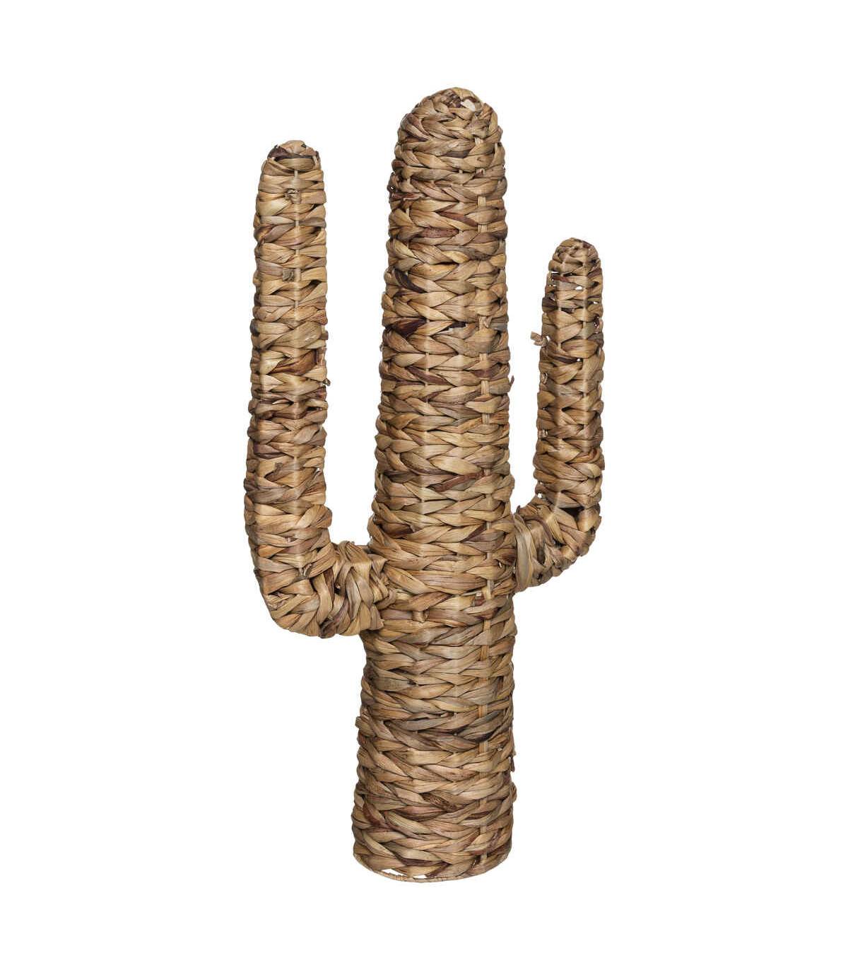 Objet déco Cactus en osier H 75 cm - Image 1
