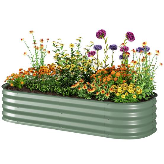 PANGIVO - Carré potager acier vert 150 x 62 x 30 cm - PANGIVO - Image 2