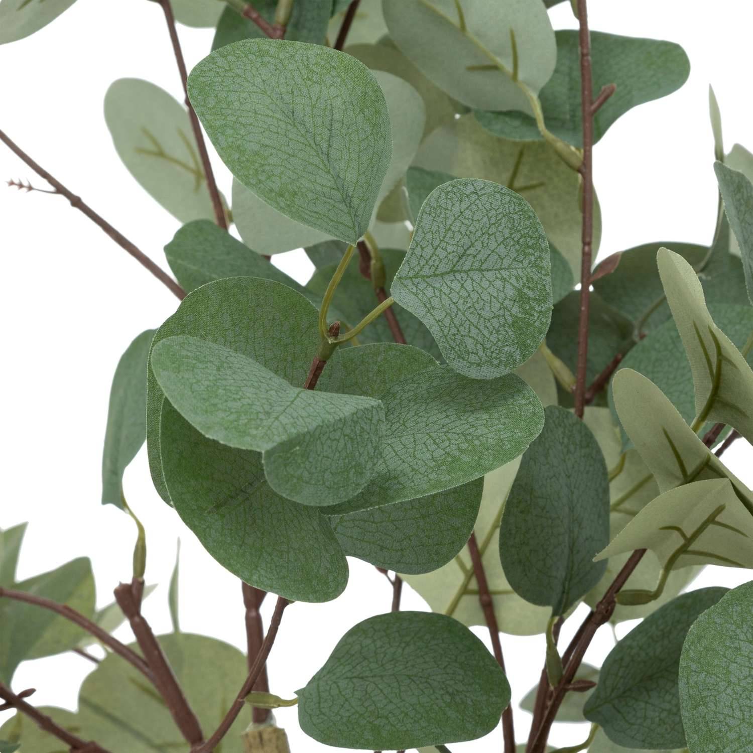 Eucalyptus artificiel avec pot plastique - H. 127 cm - Vert - Atmosphera - Imagen 3