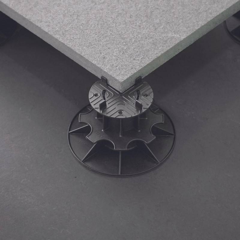 Jardinex - Plot terrasse dalle réglable 32 - 35 cm - Noir  - Jardinex - Imagen 3