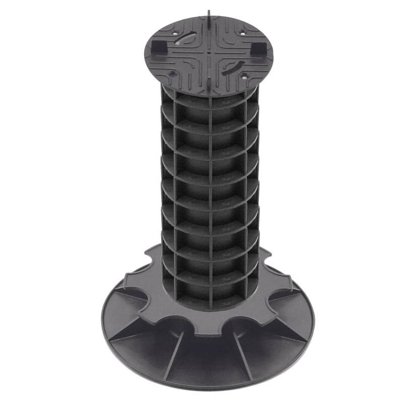 Jardinex - Plot terrasse dalle réglable 32 - 35 cm - Noir - Jardinex - Imagen 1