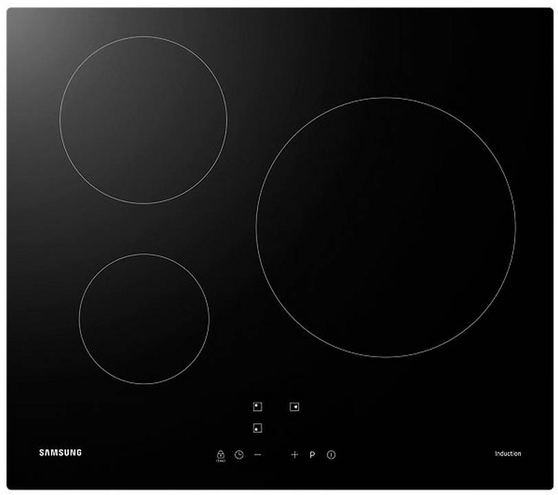 Table de cuisson induction 59cm 3 feux 7200w noir NZ63M3NM1BB Samsung - Image 1