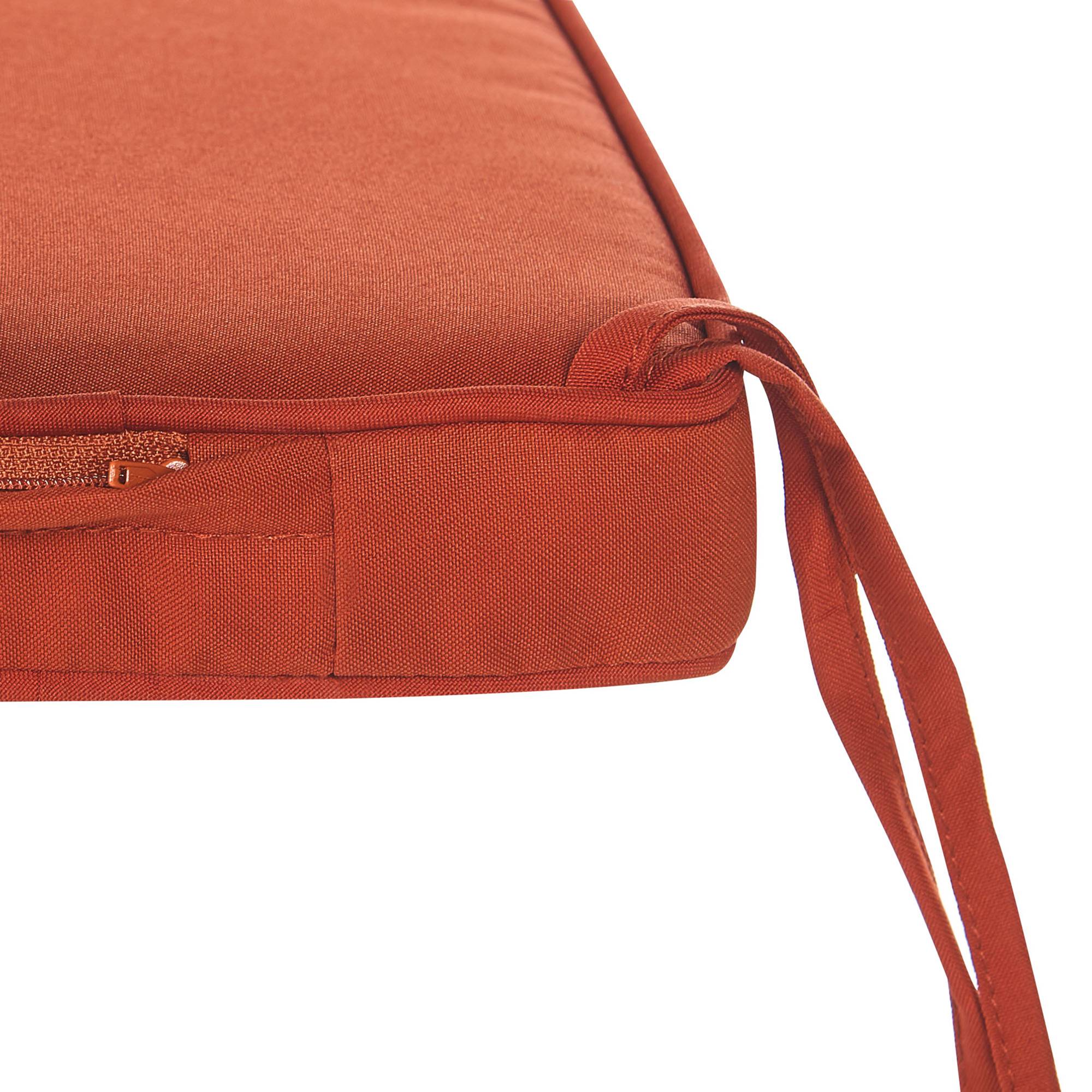 Beliani - Coussin d'assise d'extérieur Polyester Rouge foncé SOVANA - Beliani - Imagen 6