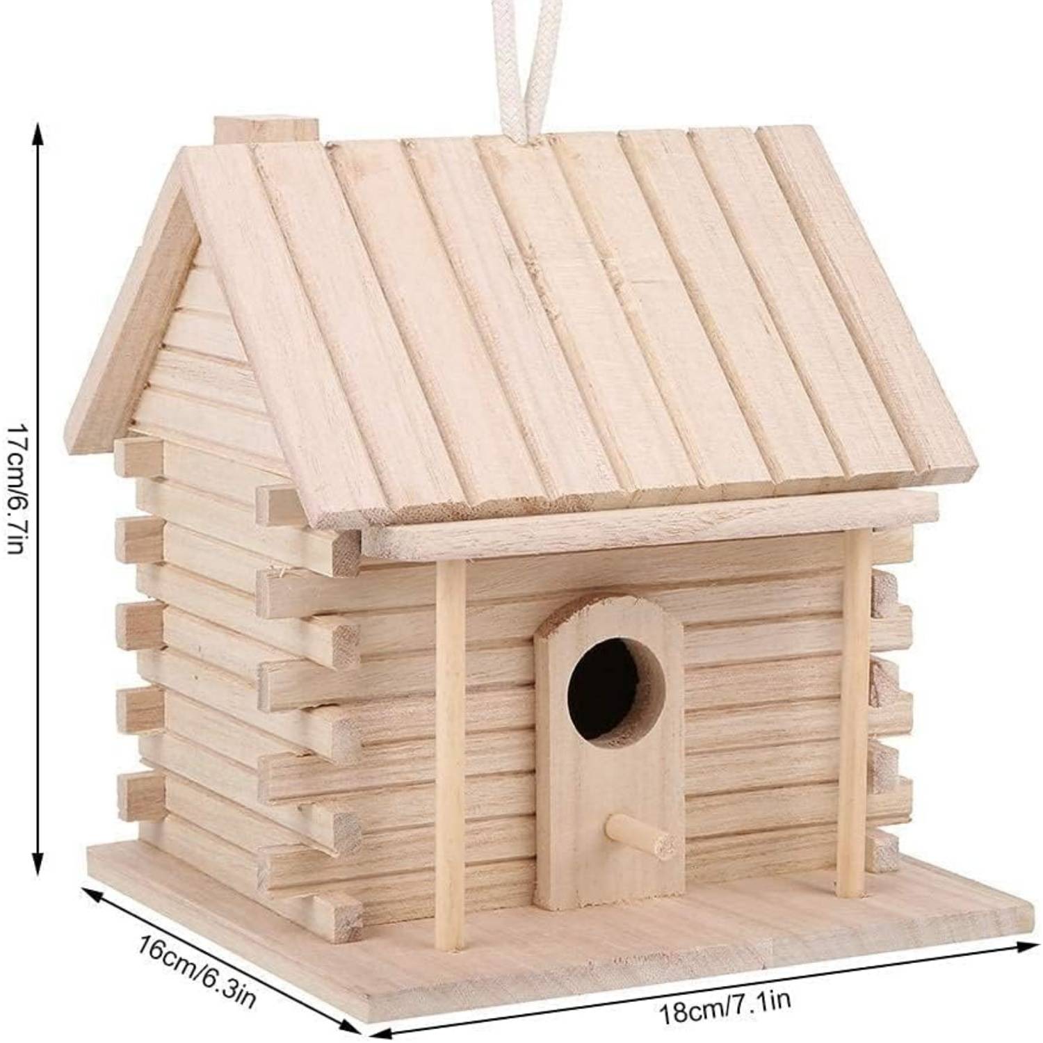 Maison en bois pour oiseaux d'extérieur DtopbuyAge - Image 3