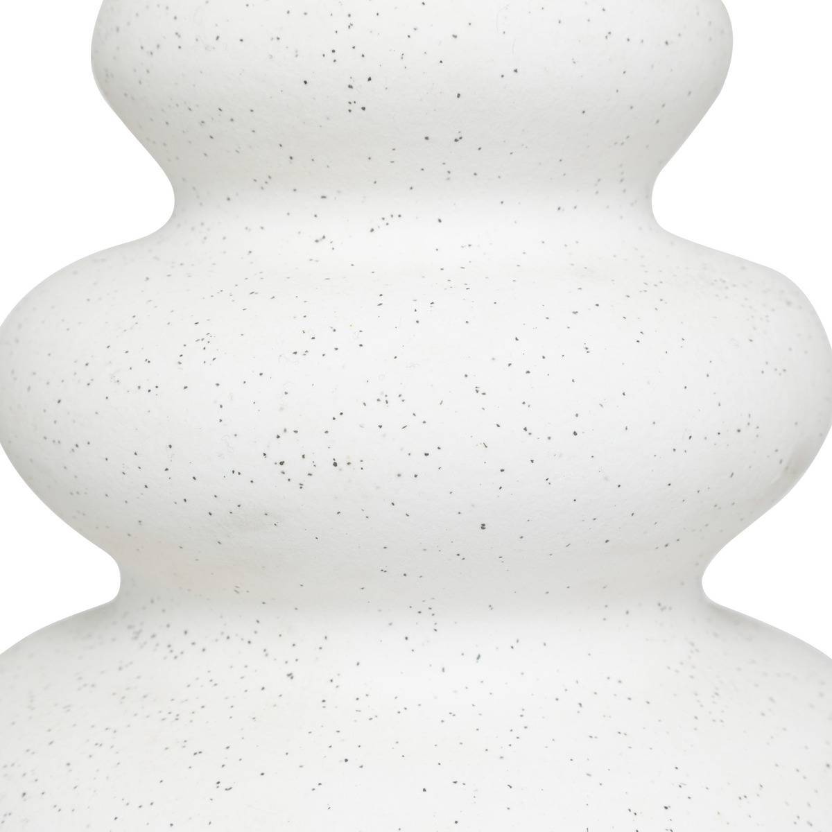 Atmosphera - Vase "Olme" en céramique H20cm blanc - Atmosphera Créateur d'intérieur - Imagen 3