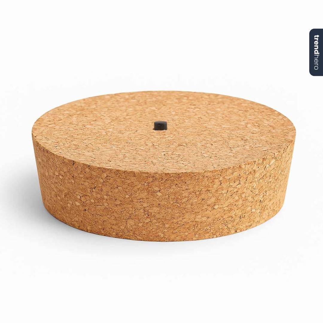 PANGIVO - Bouchon en liège avec LED naturel 12 x 10.8 x 3 cm - PANGIVO