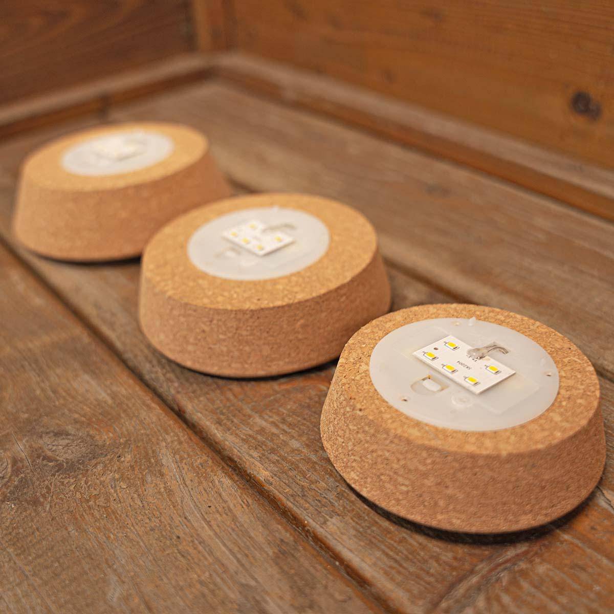 PANGIVO - Bouchon en liège avec LED naturel 12 x 10.8 x 3 cm - PANGIVO - Image 6