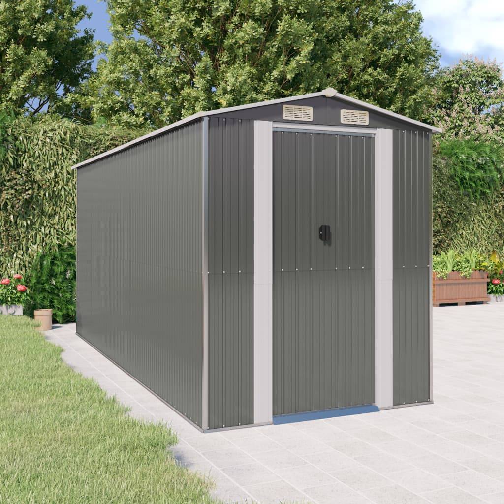 Vidaxl - Abri de jardin Gris clair 192x440x223 cm Métal galvanisé vidaXL 3147441