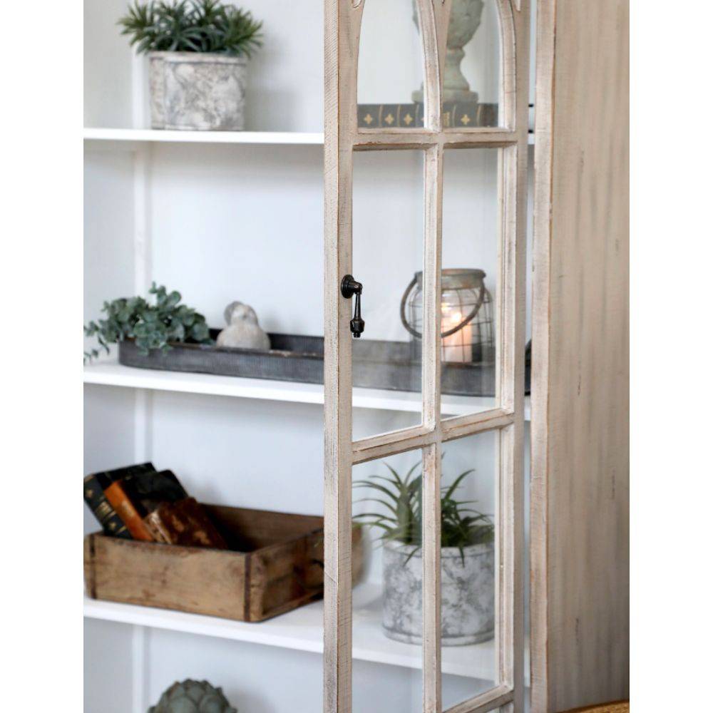 Chemin De Campagne - Armoire vitrine en bois de sapin et verre 90 x 37 x 154 cm Chemin de campagne - Imagen 4