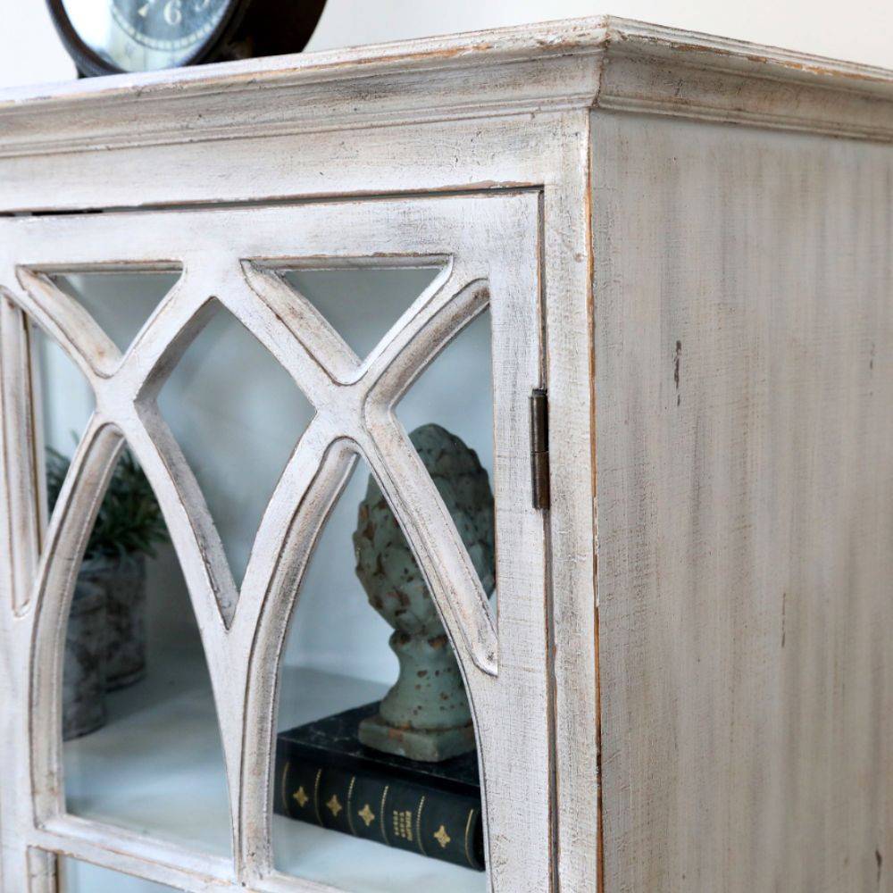 Chemin De Campagne - Armoire vitrine en bois de sapin et verre 90 x 37 x 154 cm Chemin de campagne - Imagen 6