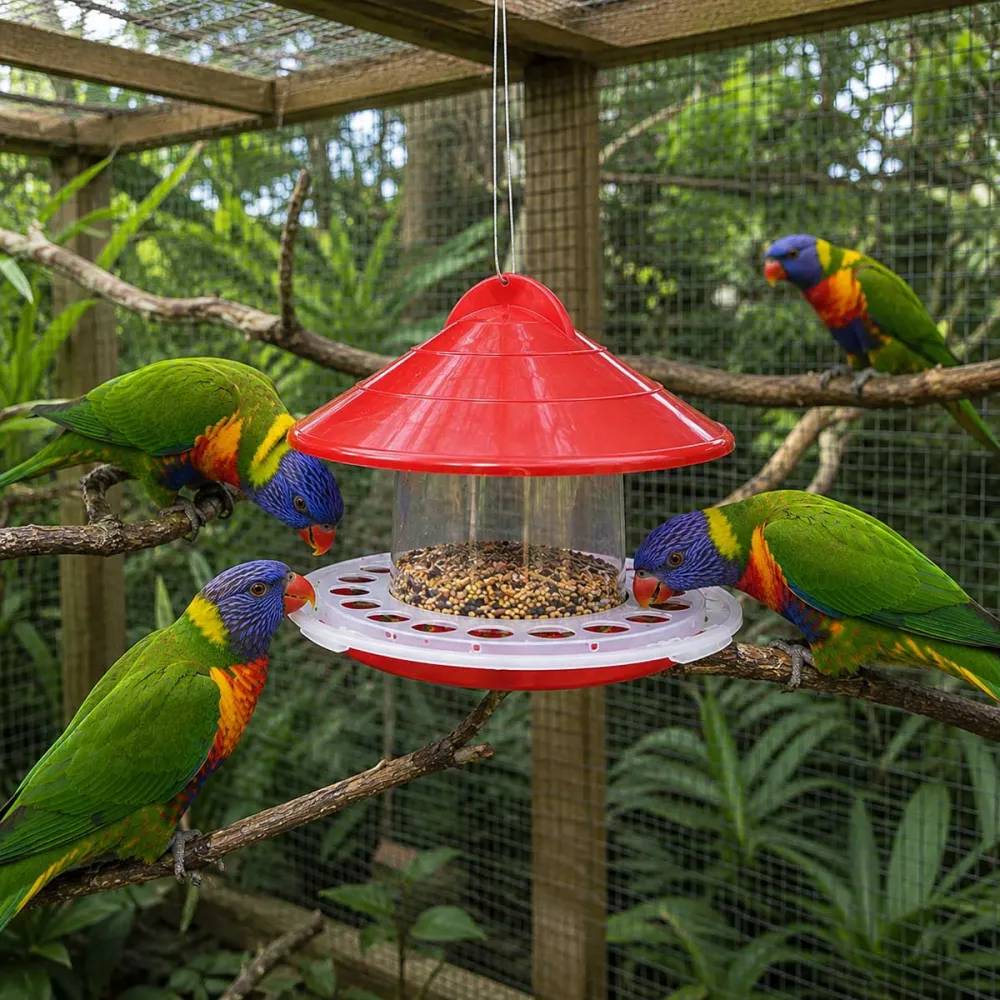 Mangeoire oiseaux de volière plastique 2kg GAUN - Image 3