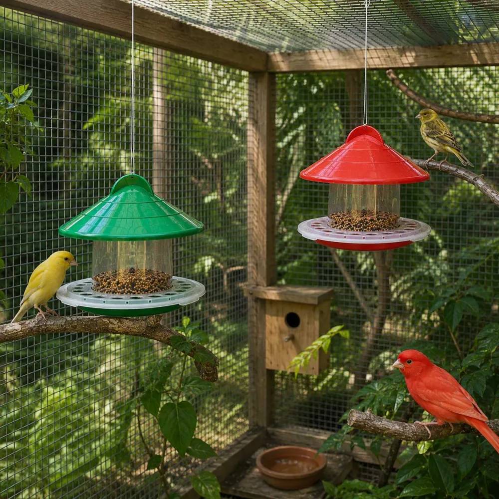 Mangeoire oiseaux de volière plastique 2kg GAUN - Image 5