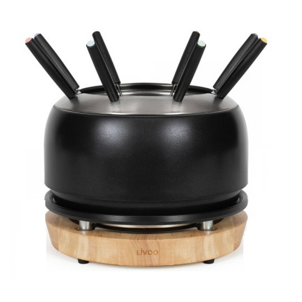 Livoo - Service à fondue 1200w 8 fourchettes noir DOC339 Livoo - Image 1