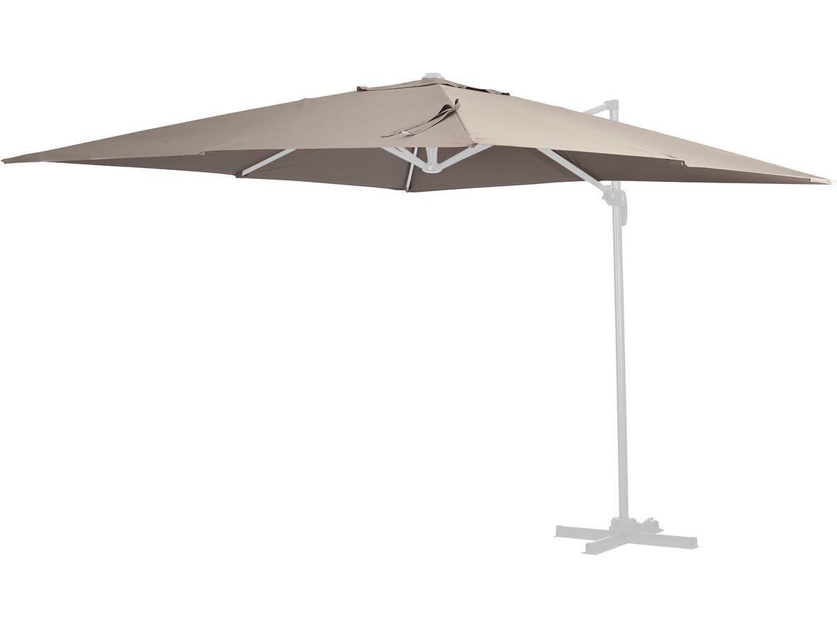 Toile Pour Parasol Jardin Déporté "sun 4" - 3 X 4 M - Taupe -habitat Et Jardin - Image 1