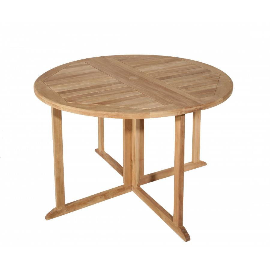 Macabane - MALO - SALON DE JARDIN 4 PERS. - 1 Table ronde 120x120cm et 4 chaises noires et grises - Imagen 3