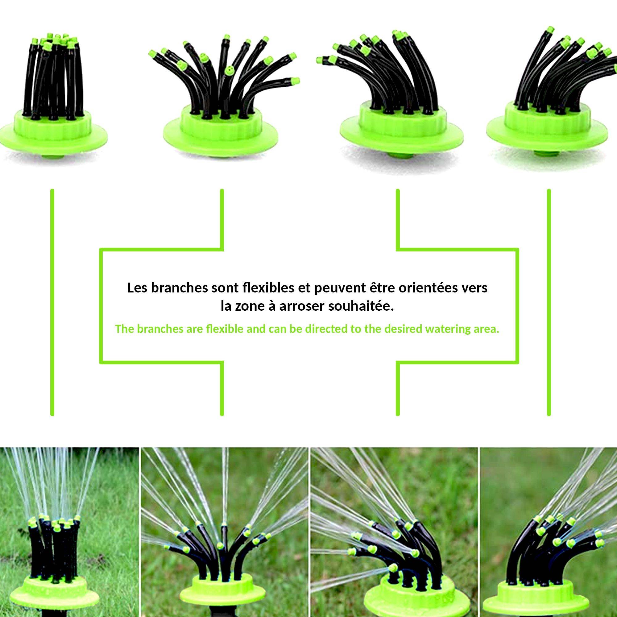Tête d'arrosage de Jardin multidirection à Planter - 12 tubes orientables Plantes, Potager - Image 5