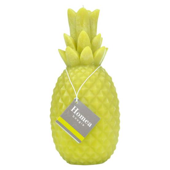 Bougie Déco "Ananas Tropical" 20cm Vert - Image 2