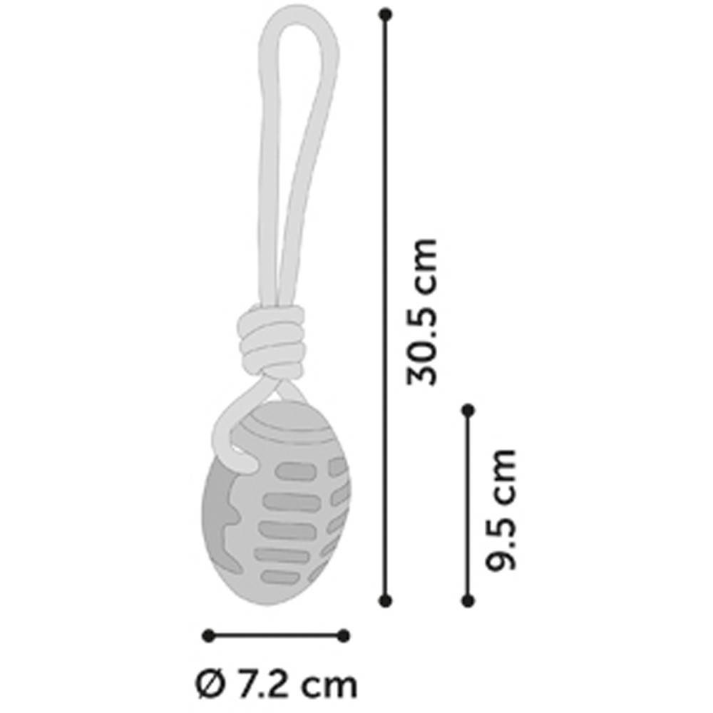 jeux Rugby avec corde à tirer bleu 30.5 cm RUDO en TPR pour chien - Image 2