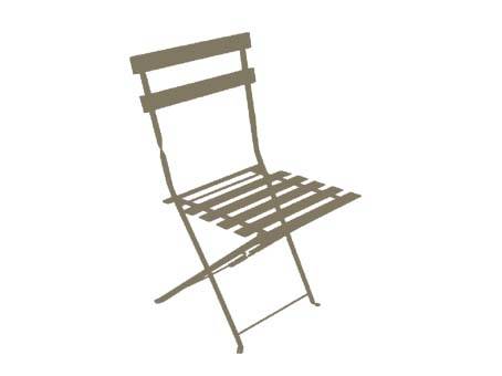 Chalet & Jardin - Ensemble repas Bistrot dépliant métal - Table + 4 Chaises - Taupe Chalet & Jardin - Imagen 2