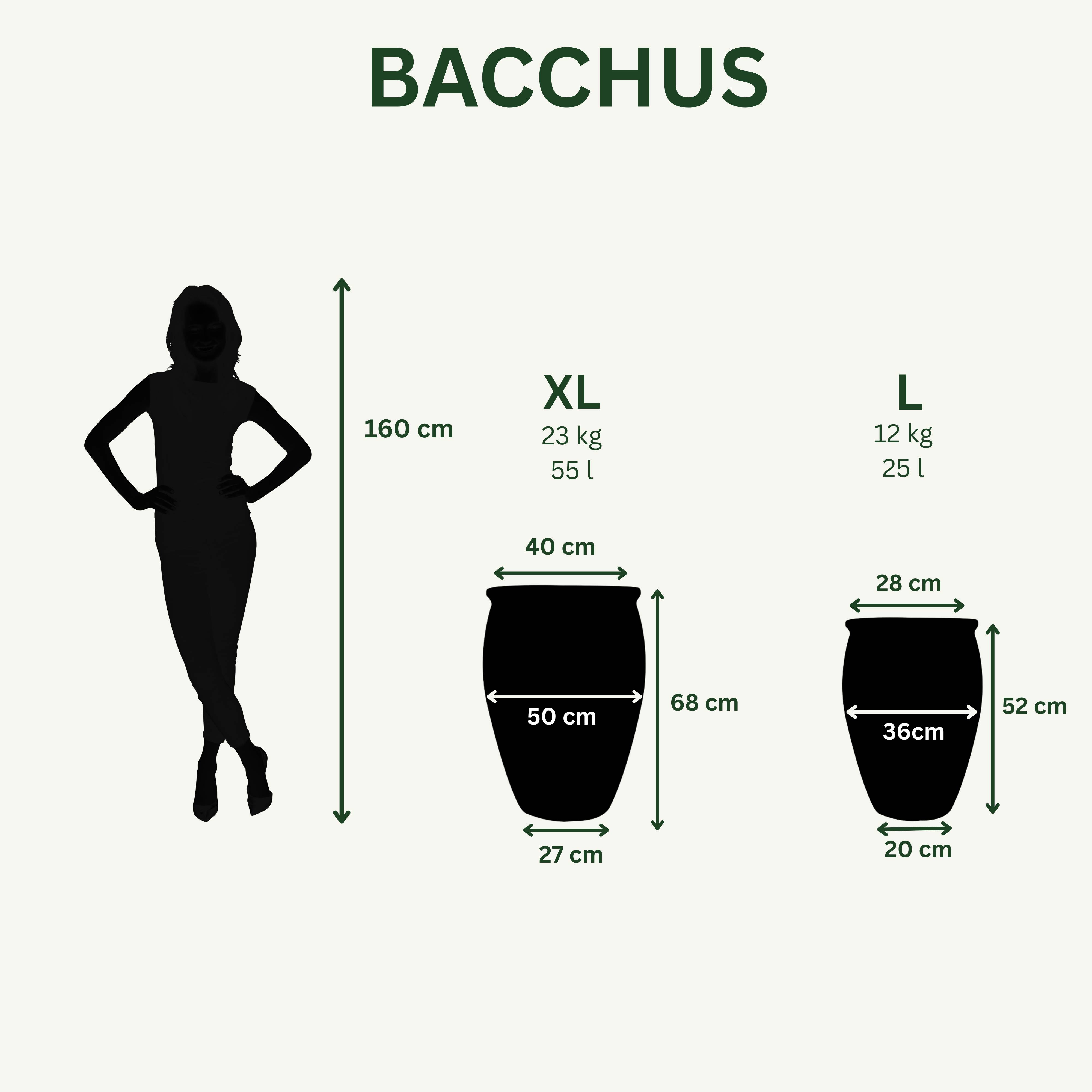 Pot BACCHUS 50x68cm violet - Image 2