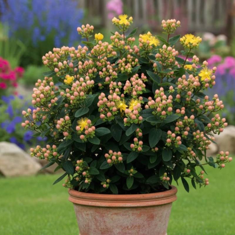 Millepertuis Magical® Beauty 'Kolmbeau', Hypericum à fleurs Jaune - feuillage Persistant - Pot de 1,5L - 10/20 cm-  hauteur à maturité De 1,00 m à 1,5 - Image 5