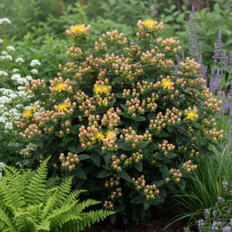 Millepertuis Magical® Beauty 'Kolmbeau', Hypericum à fleurs Jaune - feuillage Persistant - Pot de 1,5L - 10/20 cm-  hauteur à maturité De 1,00 m à 1,5 - Image 4
