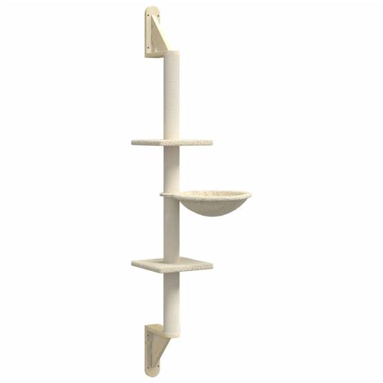 Vidaxl - Arbre à chat mural avec griffoir crème 142,5 cm vidaXL 172395 - Image 2