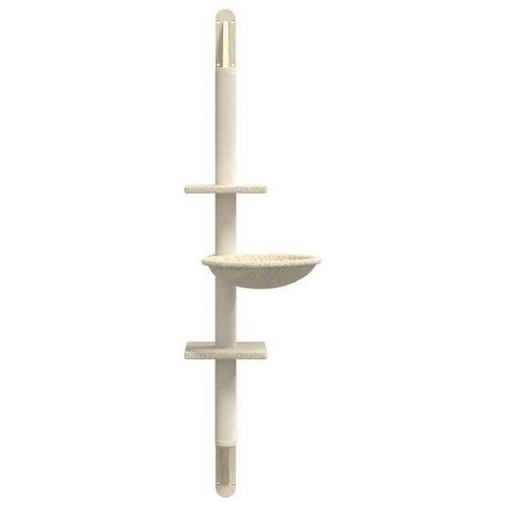 Vidaxl - Arbre à chat mural avec griffoir crème 142,5 cm vidaXL 172395 - Image 5
