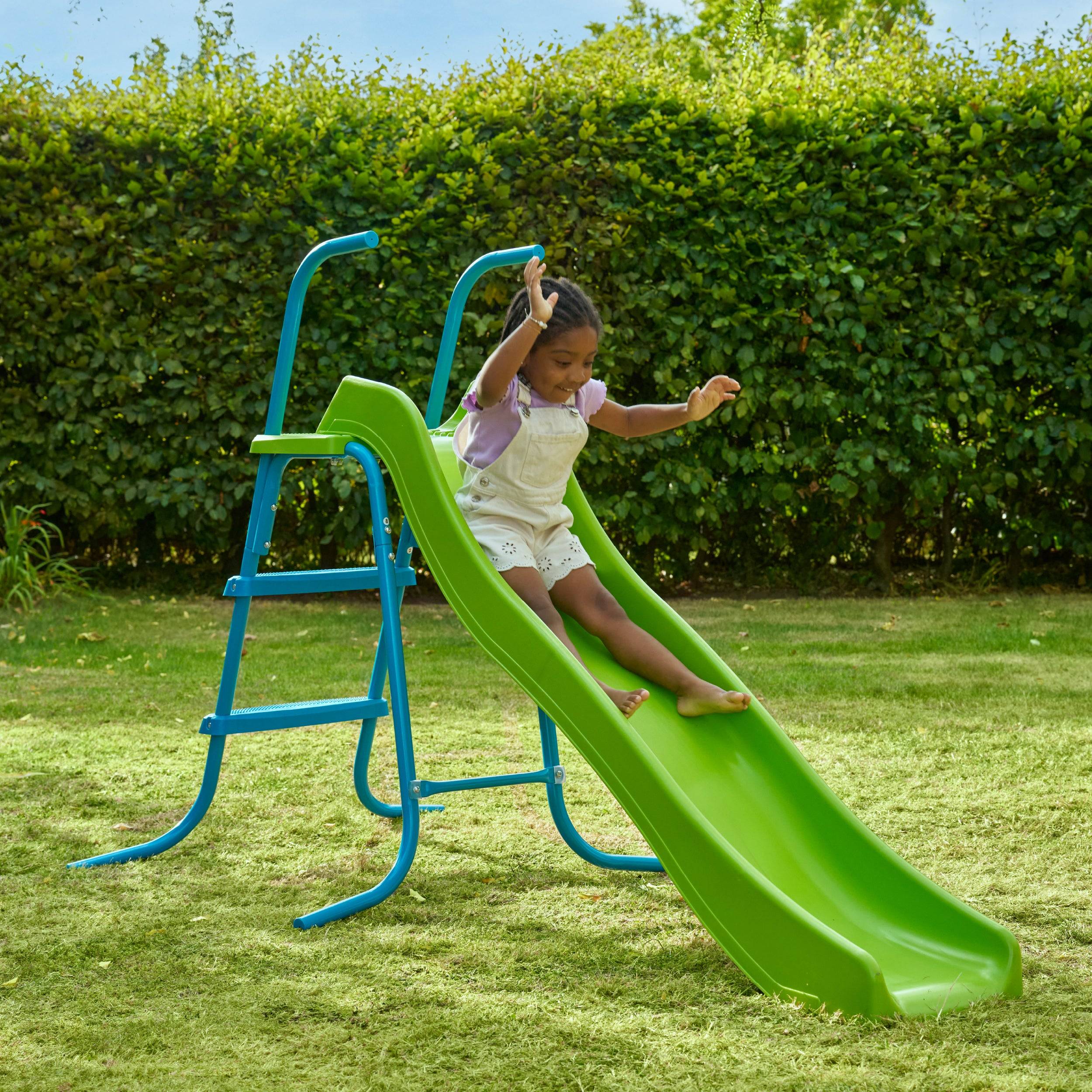 Toboggan ondulé 175 cm avec 3 marches