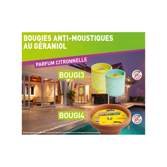 Acto - Bougie à la Citronnelle et Géraniol: L'Innovation Anti-Moustiques pour l'Été - Image 3