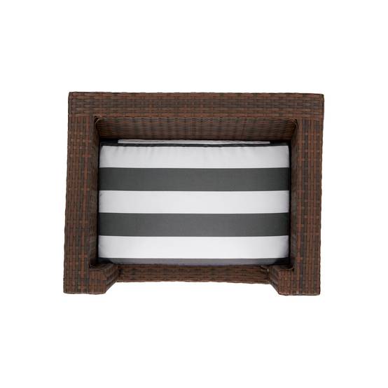 Lit surélevé en rotin avec coussin lavable pour chat ou petit chien - Image 7