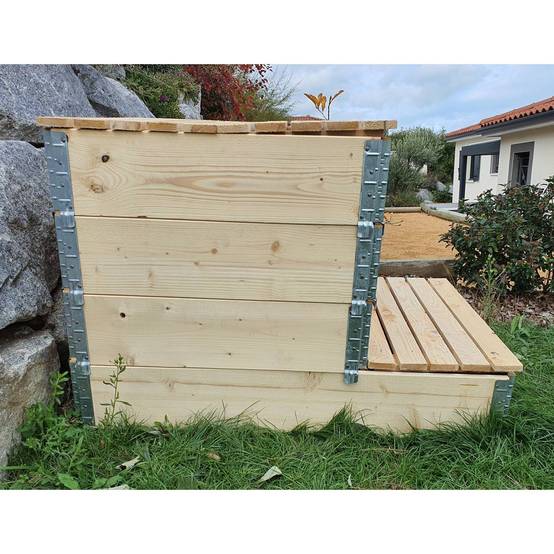Composteur évolutif en bois naturel de 570 litres - Image 4