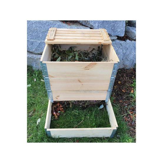 Composteur évolutif en bois naturel de 570 litres - Image 3