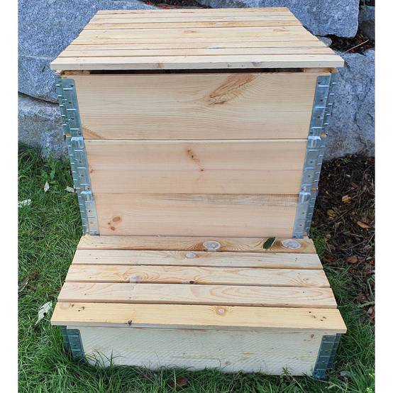 Composteur évolutif en bois naturel de 570 litres - Image 2