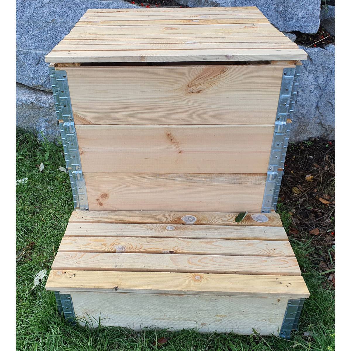Composteur évolutif en bois naturel de 570 litres - Image 2