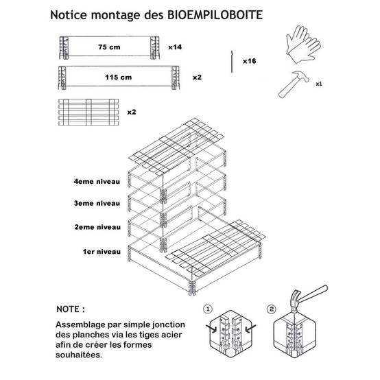 Composteur évolutif en bois naturel de 570 litres - Image 5