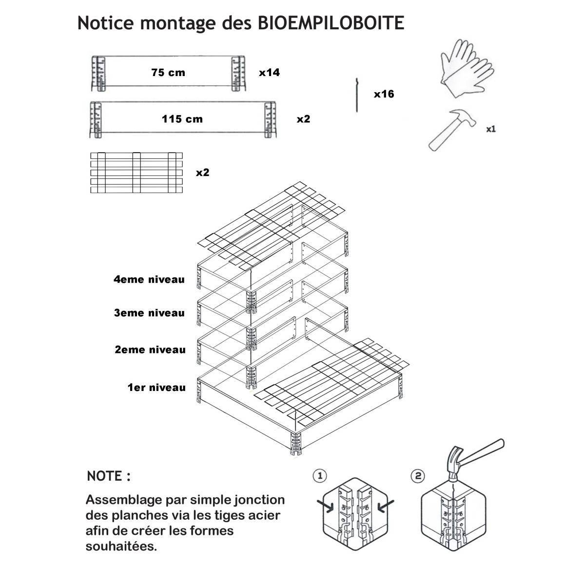 Composteur évolutif en bois naturel de 570 litres - Image 5
