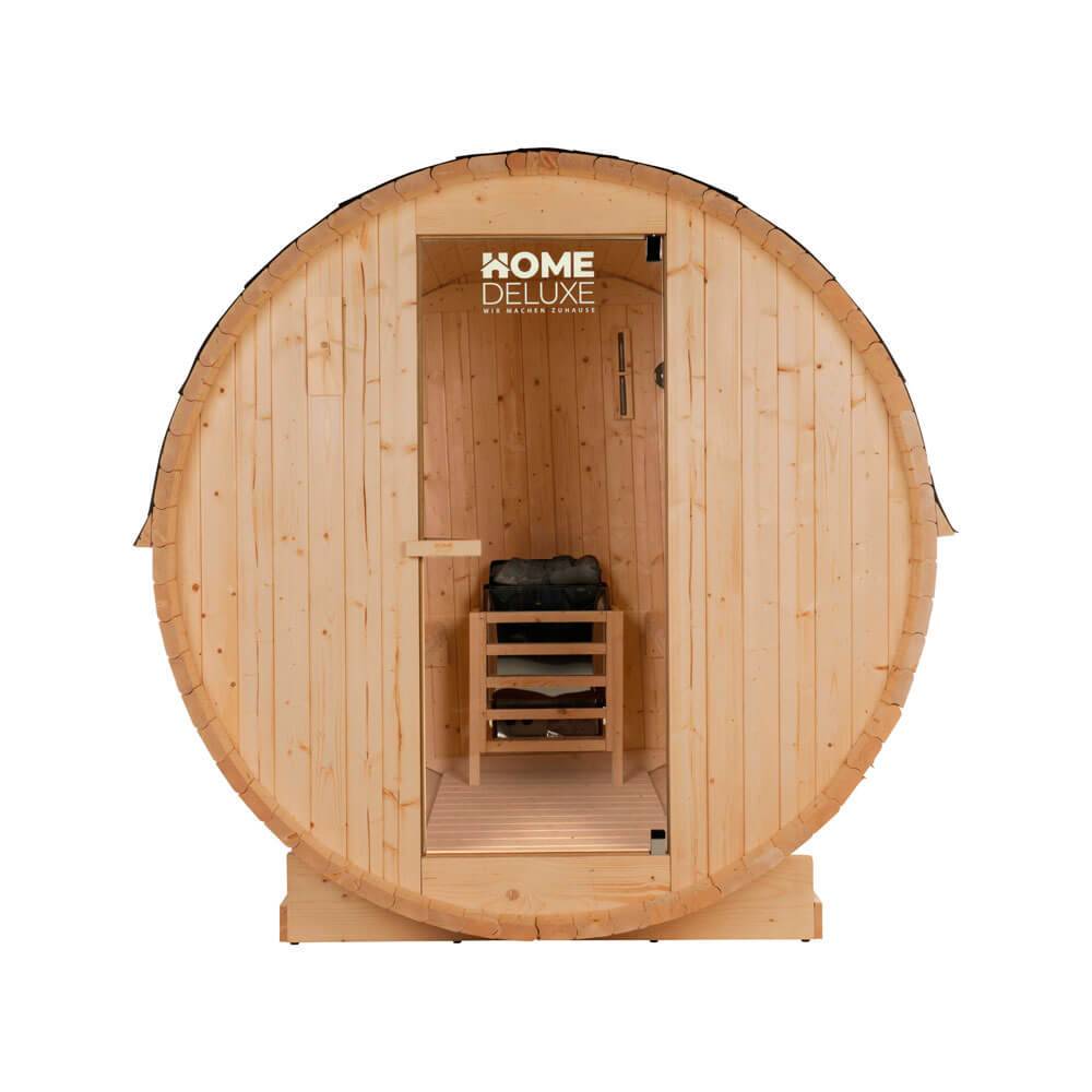 Home Deluxe - Sauna tonneau extérieur HOME DELUXE LAHTI L - 195 x 180 cm pour 4 personnes - Image 7