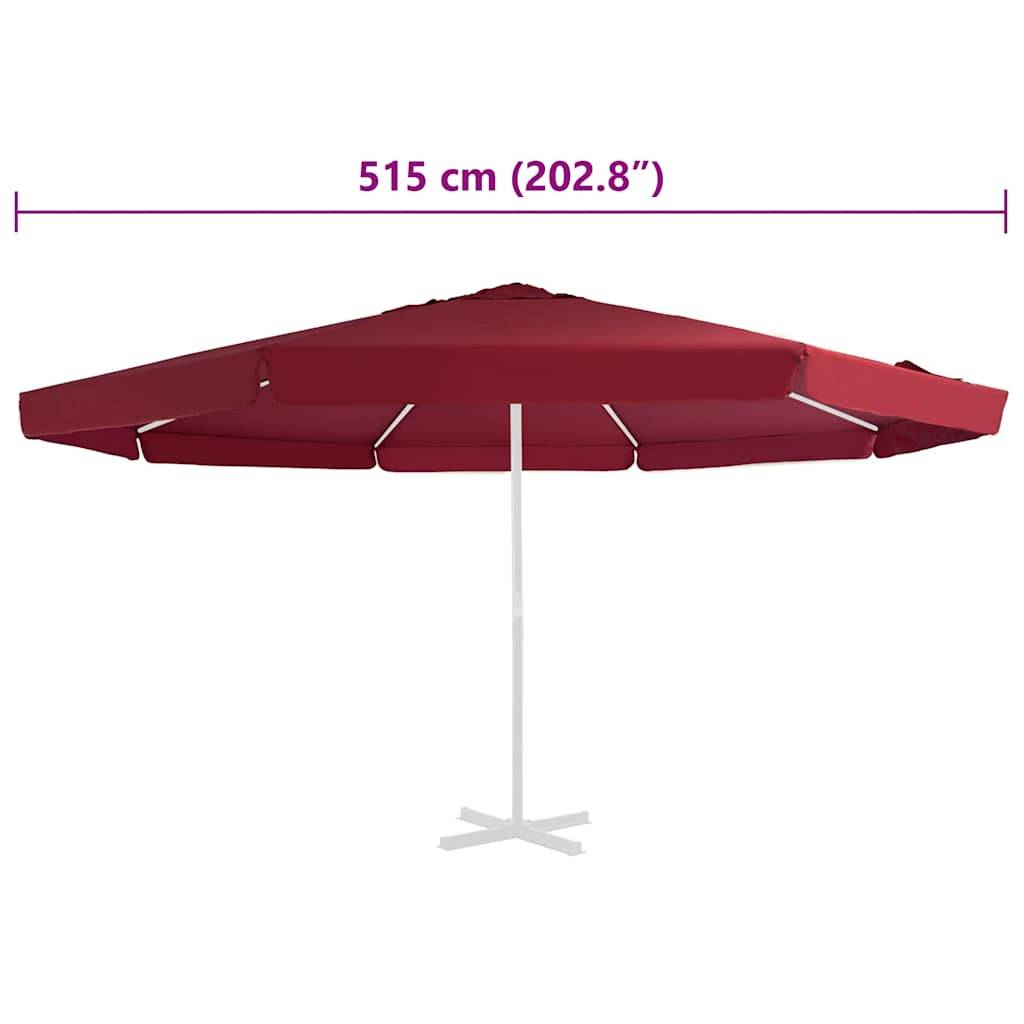 Vidaxl - Tissu de remplacement pour parasol d'extérieur Bordeaux 515 cm vidaXL 312542 - Image 3