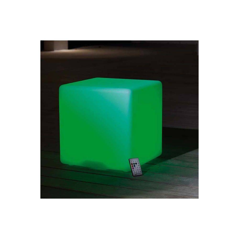 Proloisirs - Cube tabouret led et haut parleur 40 cm - Imagen 2