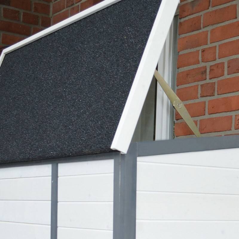 BB Loisir - Cage Clapier Extérieur  pour lapins 122x42,5x104 cm Modèle- Miette 081 Gris-blanc - Image 5