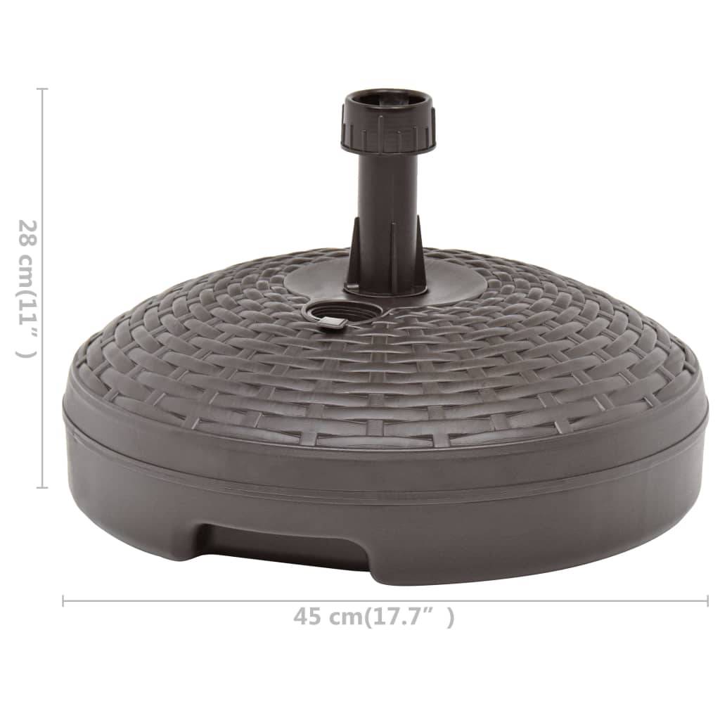 Vidaxl - Socle de parasol rempli de sable/d'eau 20 L Plastique rotin vidaXL 48770 - Image 3